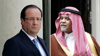Bandar confronté aux appréhensions de Paris à propos de la Syrie
