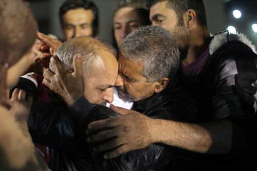 Libération de 26 détenus palestiniens. Libération de 26 détenus palestiniens