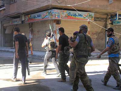 Accord sur le retrait des rebelles du camp Yarmouk