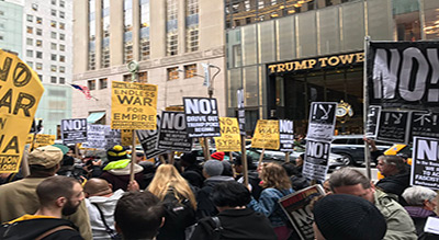 #HandsOffSyria: à New York, San Francisco… des manifestations contre les frappes US en Syrie