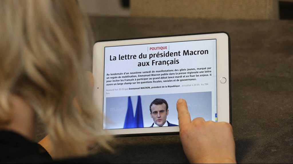 Lettre de Macron aux Français: une opération de sauvetage du mandat pour la presse