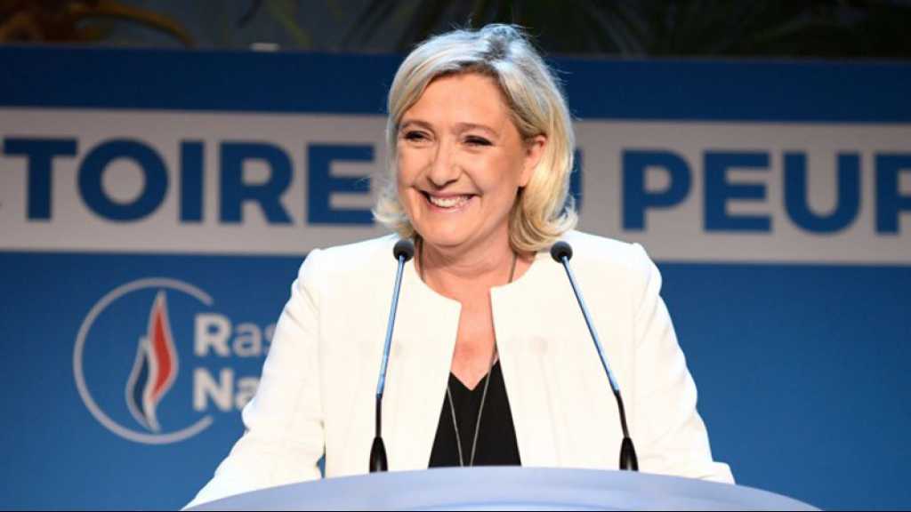 Européennes: le RN de Marine Le Pen devance la liste de Macron, poussée des eurosceptiques