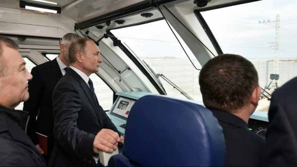 Poutine inaugure la liaison ferroviaire avec la Crimée, l’UE proteste