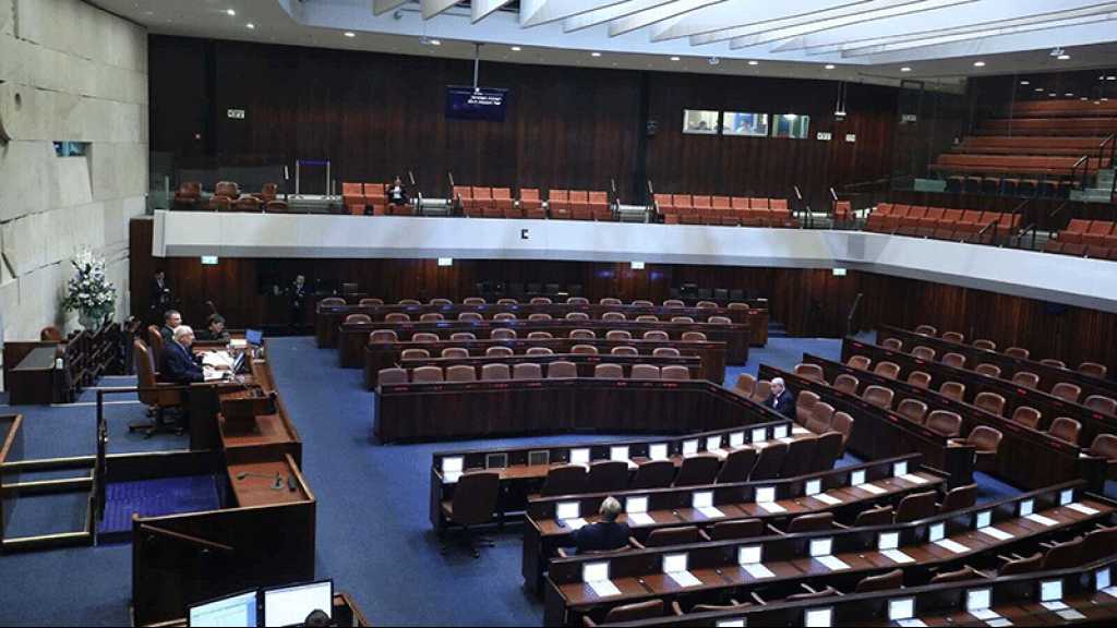 Entité israélienne: le parlement suspendu après l’infection d’un député