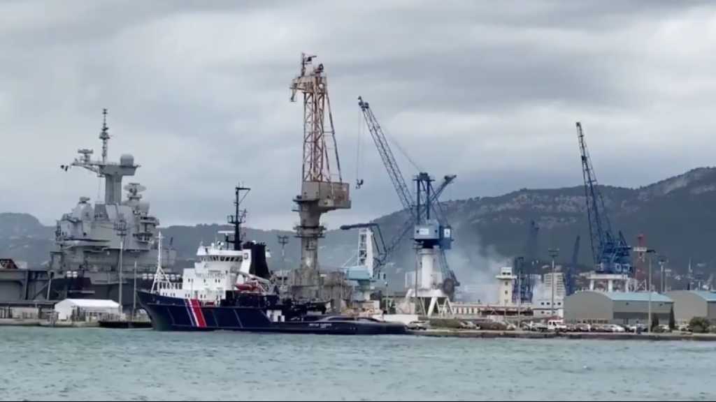 France: le sous-marin nucléaire Perle, en chantier à Toulon, touché par un incendie