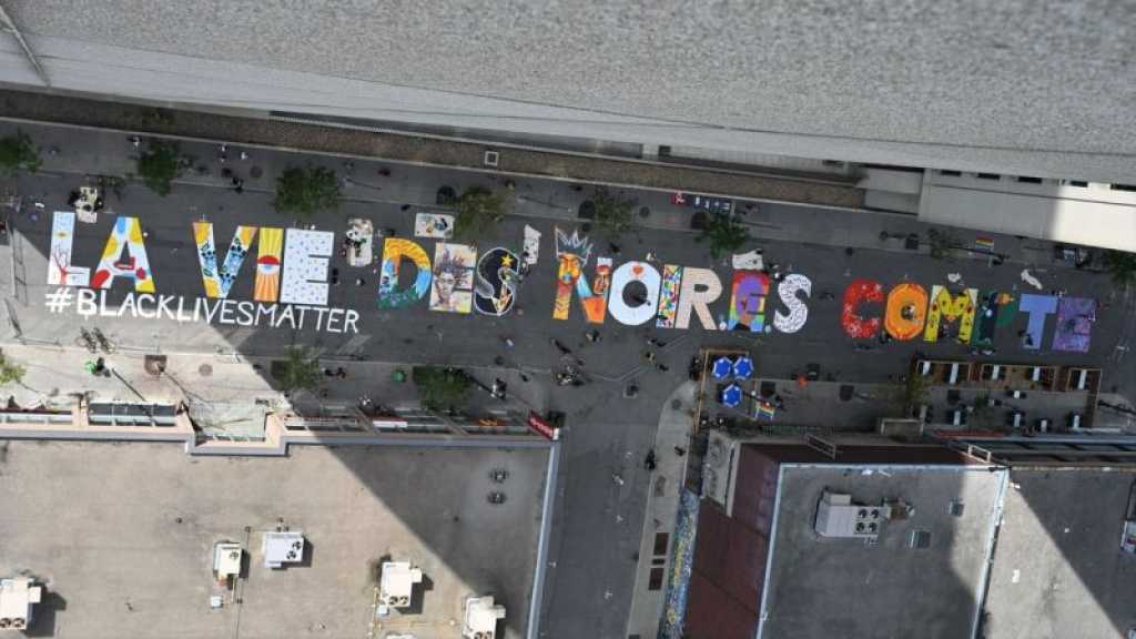 Black Lives Matter: à Montréal, une fresque géante en version française envahie les rues