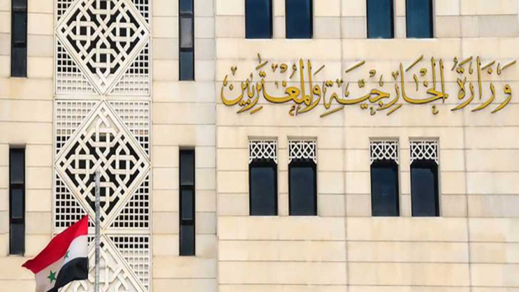  Syrie: «La persistance d’Israël dans sa ligne hostile grave démontre la coordination entre les occupants israélien, turc et US»