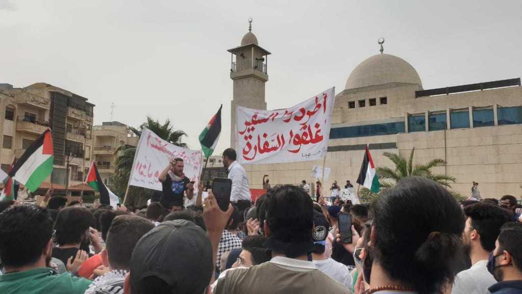 Jordanie: Des manifestants demandent la fermeture de l’ambassade d’«Israël»