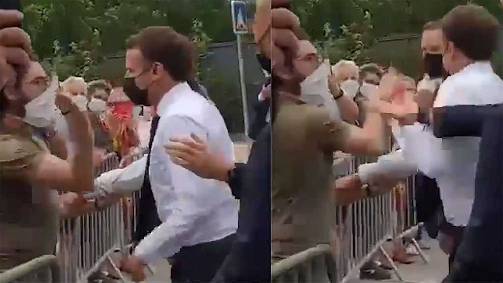 Emmanuel Macron giflé lors d’un déplacement, indignation générale