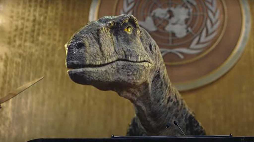 Un dinosaure met en garde les humains contre le changement climatique