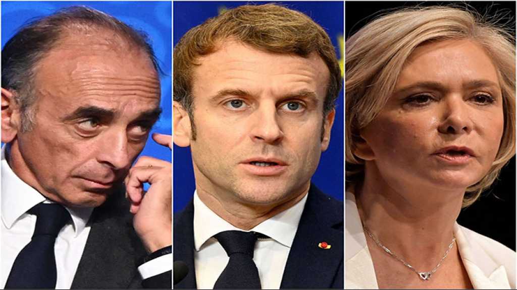 Présidentielle française: Macron toujours en tête, Zemmour et Pécresse à égalité selon un sondage