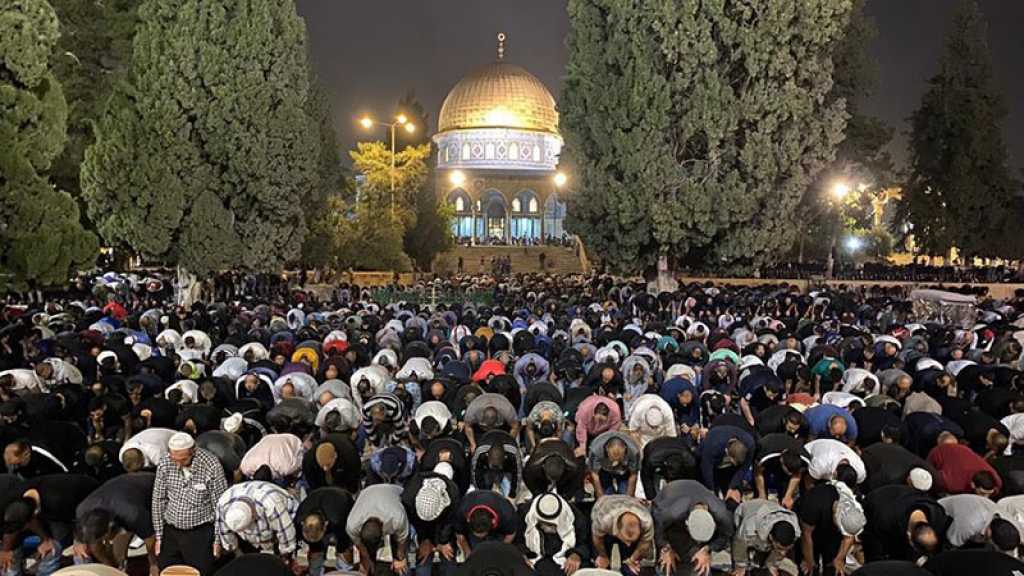250.000 Palestiniens ont prié la nuit bénie du 27 Ramadan à la mosquée Al-Aqsa