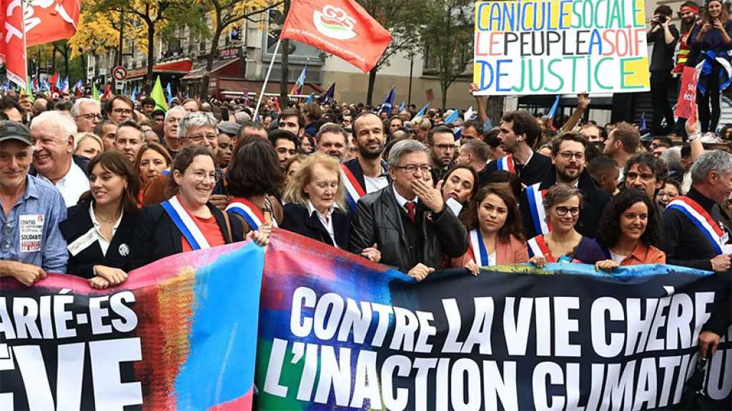 À Paris, une manifestation «contre la vie chère» sur fond de pénurie de carburant