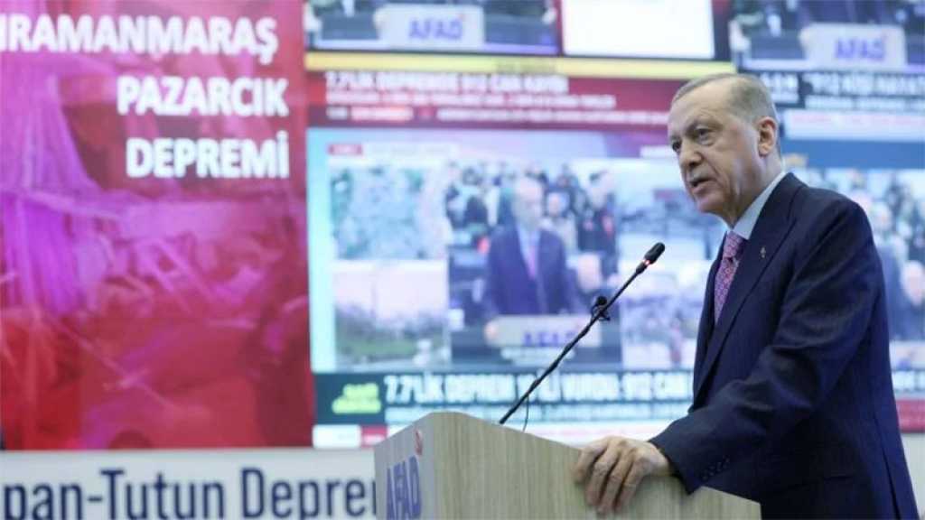Erdogan a décrété l’état d’urgence pour trois mois dans les 10 provinces dévastées par le séisme