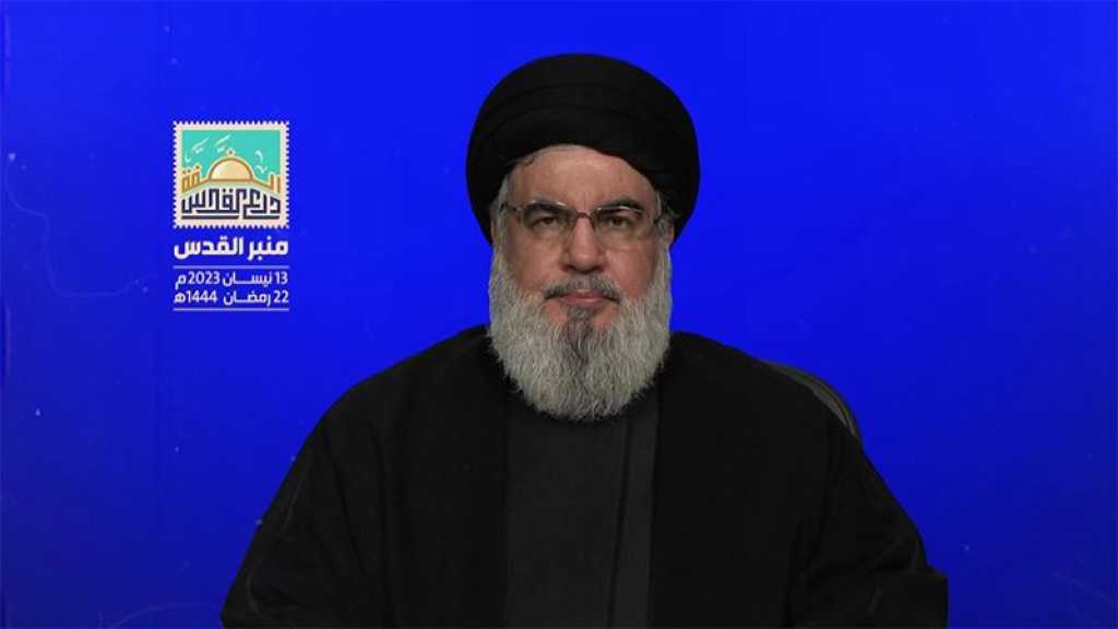 Sayyed Nasrallah: La Cisjordanie est le bouclier d’AlQods, les événements de l’année écoulée ont servi notre lutte contre «Israël»