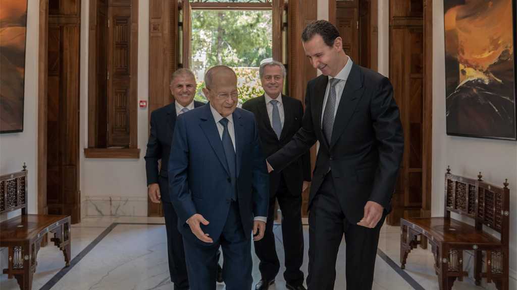 Assad reçoit l’ancien président libanais Michel Aoun