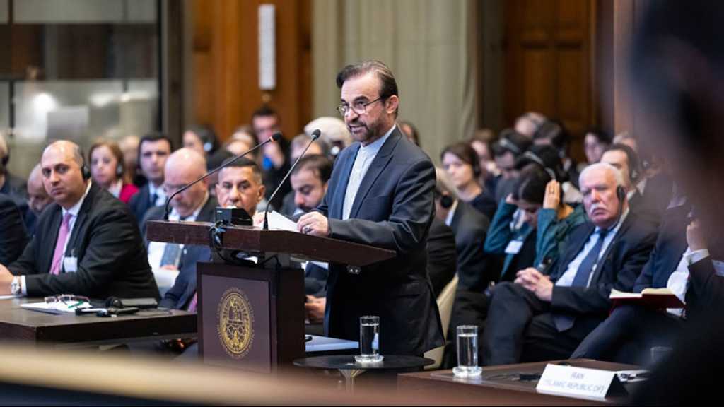 L’Iran appelle la CIJ à couper court aux crimes d’«Israël» à Gaza