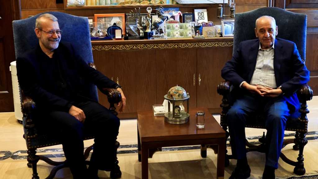 Larijani souligne depuis Beyrouth le soutien de Téhéran au gouvernement et au peuple libanais