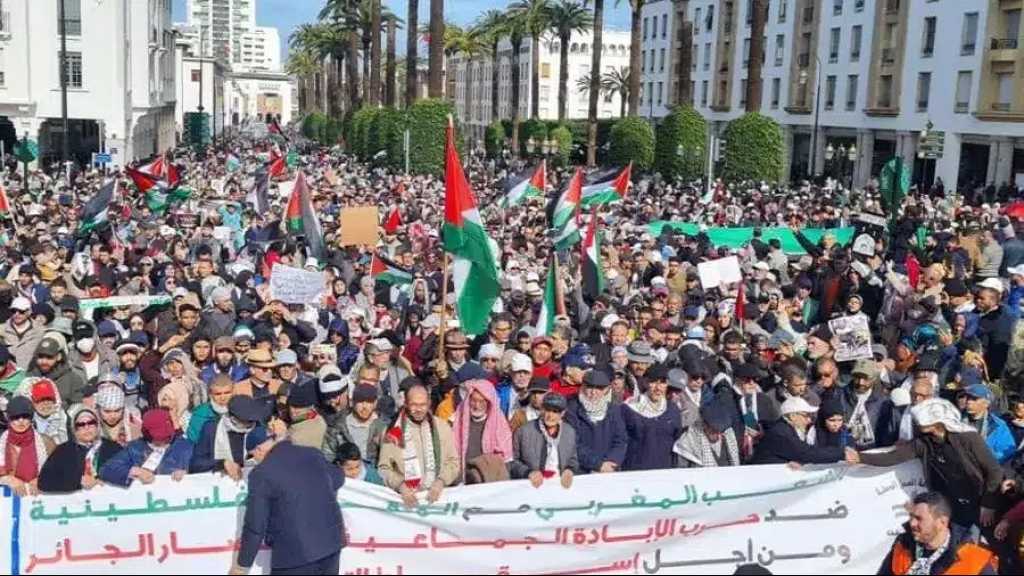 Casablanca : des Marocains manifestent contre l’accostage des navires soutenant ’Israël’
