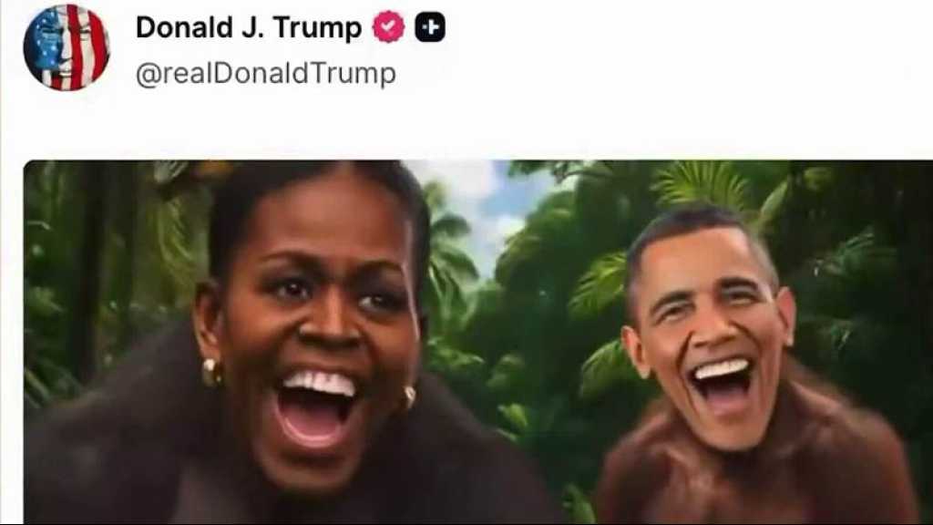 Les Obama représenté en singes dans une vidéo publiée sur le compte de Trump: Tollé aux États-Unis