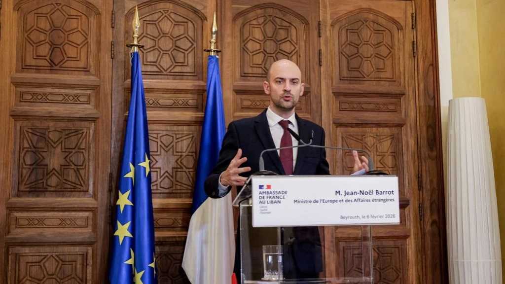 À Beyrouth, Barrot réaffirme le soutien de la France au Liban et appelle au retrait «israélien»