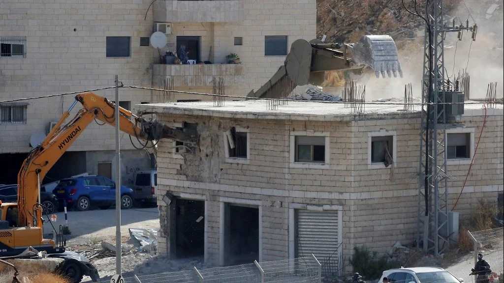 Niveaux sans précédent des démolitions de maisons palestiniennes par «Israël»