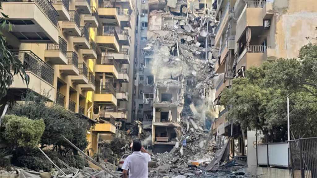 Liban: «Israël» mène une attaque sur la banlieue sud de Beyrouth, les bombardements se poursuivent au Sud