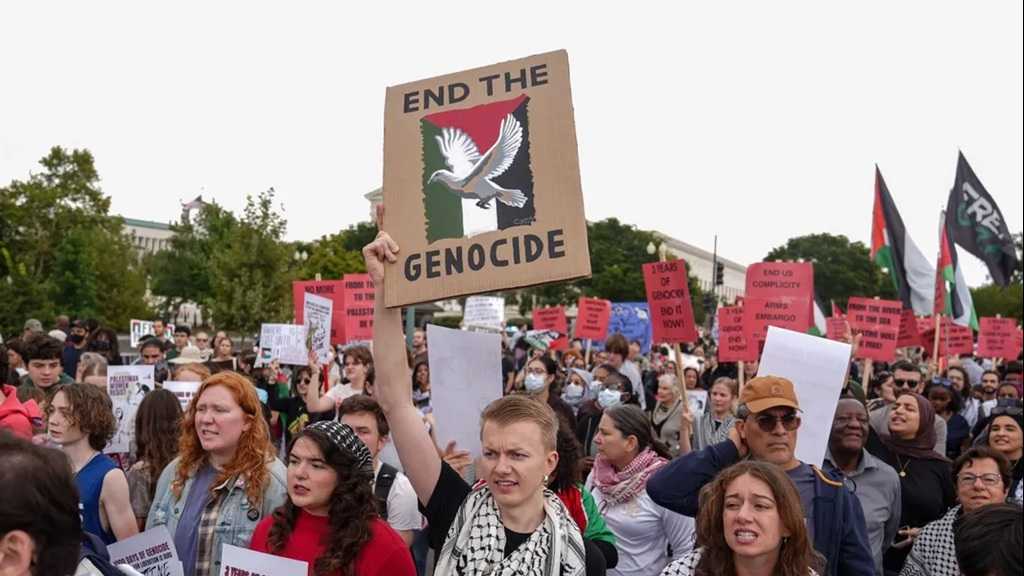 Washington: Des manifestants devant le Capitole réclament un embargo sur les armes à destination d’«Israël»